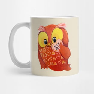Valentine Owl - You're Nice Mug